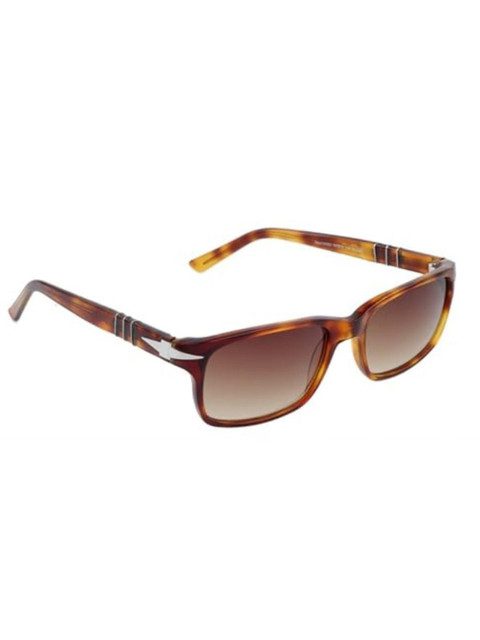 AUGEN Unisex Brown Lens & Brown Rectangle Sunglasses with