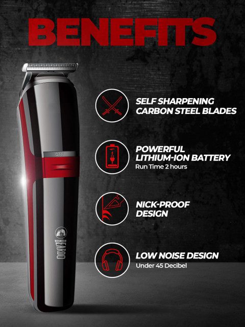 BEARDO Men Black Solid Ape-X 3-in-1 Multipurpose Trimmer