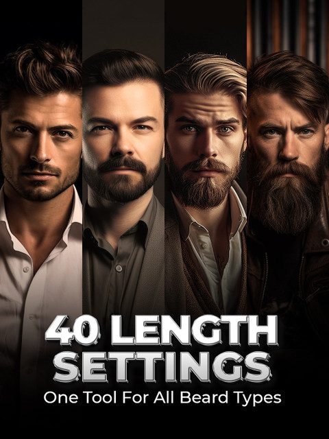 BEARDO Men Chrome Beast Multipurpose Trimmer Kit - Silver