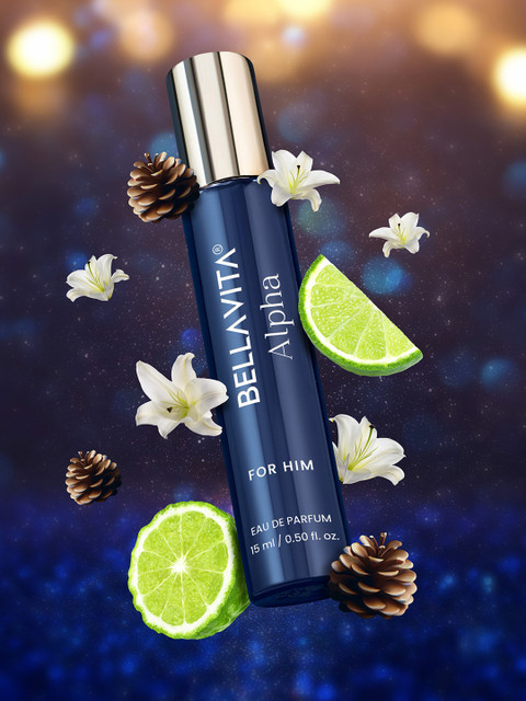 Bella Vita Organic Men Mood Collection Set Of 3 Long Lasting Perfumes - 15 ml Each