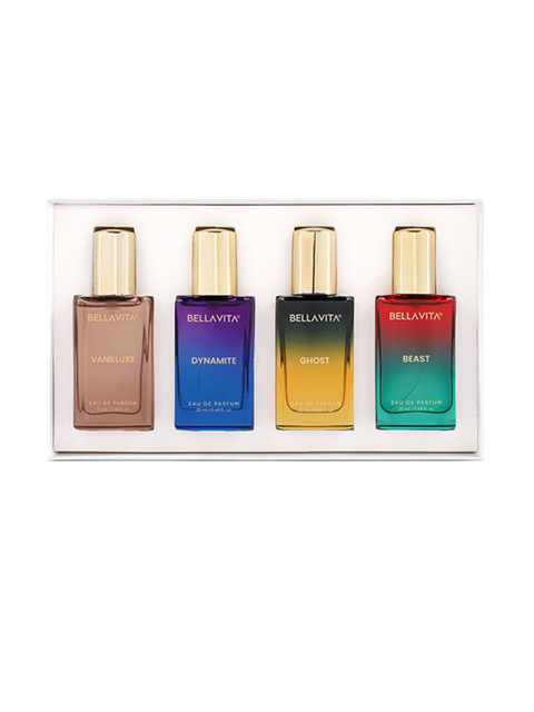 Bella Vita Organic Set Of 4 Beast-Dynamite-Ghost & Vanilluxe Long Lasting EDP - 20 ml Each