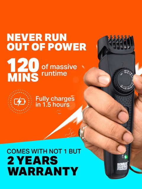 Bombay Shaving Company Men Beard Trimmer With 38 length Settings & Beard Styling pen