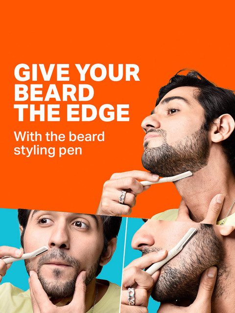 Bombay Shaving Company Men Beard Trimmer With 38 length Settings & Beard Styling pen
