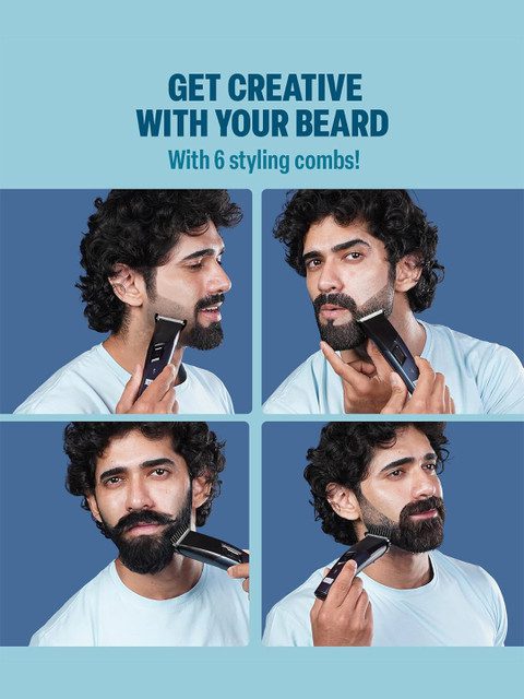 Bombay Shaving Company Men Power Groomer 11-in-1 Beard & Body Trimmer - Blue & Black