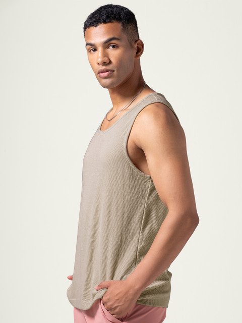 DAMENSCH Statement Waffle Premium Waffle Texture Colours by High IQ Dyes Tank Tops