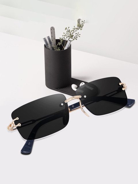 Dervin Unisex Rectangle Sunglasses with UV Protected Lens