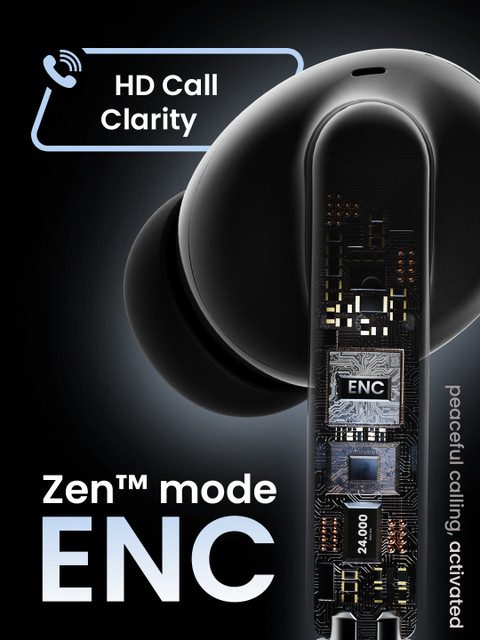 (Formerly Boult) Shadow with Zen ENC Mic,40H Playtime,Low Latency Gaming, Bluetooth 5.3v