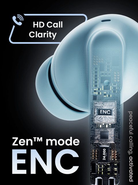 (Formerly Boult) Shadow with Zen ENC Mic,40H Playtime,Low Latency Gaming, Bluetooth 5.3v