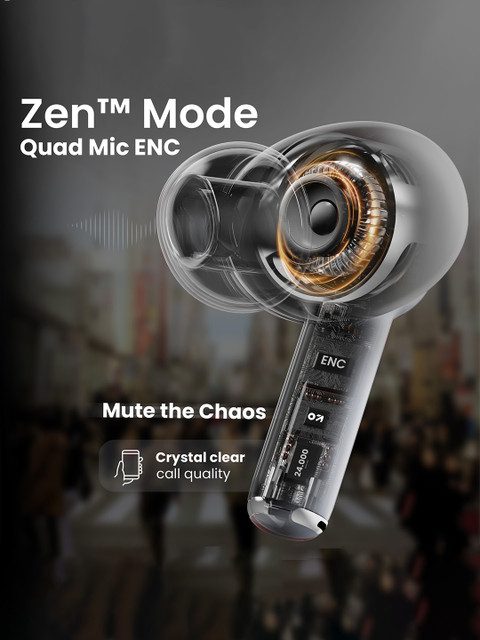 (Formerly Boult) W40 with Quad Mic ENC, 48H Playtime, Low Latency Gaming, Bluetooth 5.3v