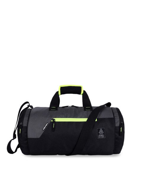 Gear Unisex Black & Grey Colourblocked Cross-Training Duffel Bag