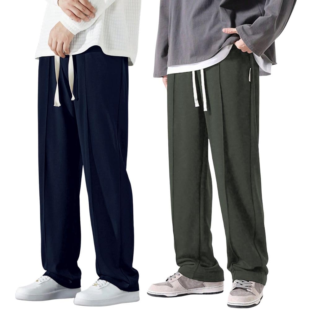 GRECIILOOKS Men's Lycra Cargo Track Pants – Loose Fit Joggers for Men | Korean Style Travel & Lounge Wear with Pockets (Available in Plus Size and Combo Pack of 2)