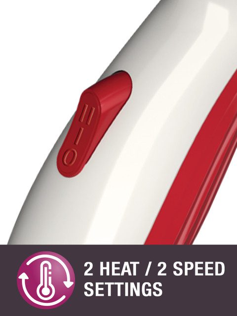 Havells HD1901 Travel Friendly 1200W Hair Dryer - White & Red