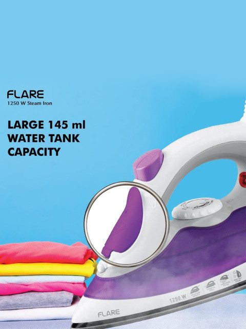 Havells Steamo Purple Plastic Temperature Control Steam Iron-1250W