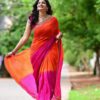 HERE&NOW Ombre Embroidered Saree