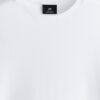 HM Men White Solid Cotton Pure Cotton T-shirt Regular Fit