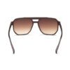 IRUS by IDEE Unisex Brown Lens & Black Square Sunglasses with UV Protected Lens