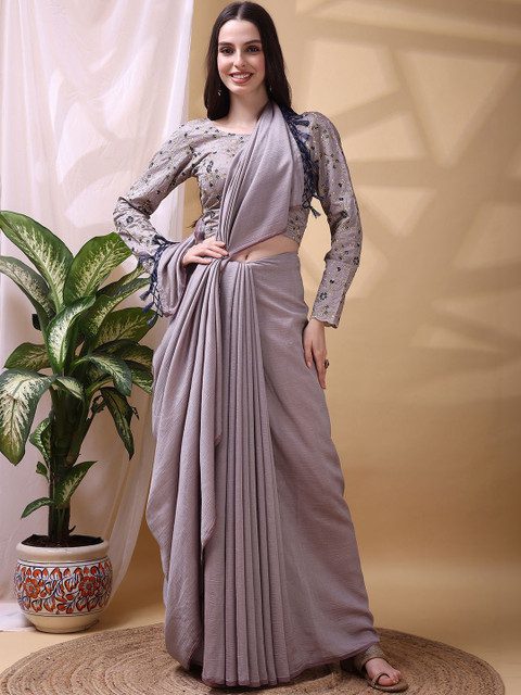 KALINI Embroidered Silk Blend Designer Saree