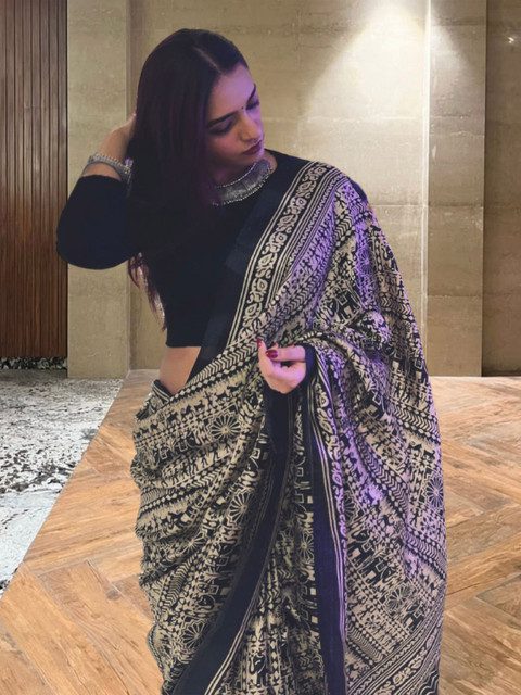 KALINI Ethnic Motifs Printed Saree