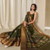 KALINI Woven Design Zardozi Silk Blend Patola Saree