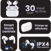 Life Like Bluetooth Earbuds Earphone A10 Pro 2 Touch In Ear TWS White