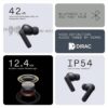 Life Like Bluetooth Earbuds With High Bass Sound In Ear TWS Black