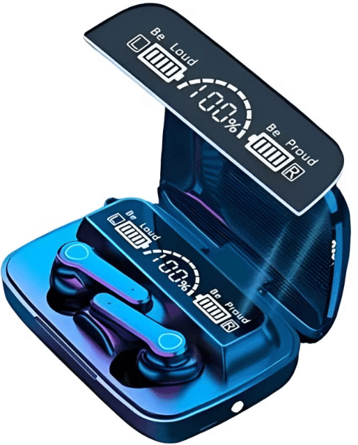 M19-19 Earbuds TWS Earphone Touch Control Mirror Digital Display Wireless Bluetooth 5.1 Headphones With Microphone