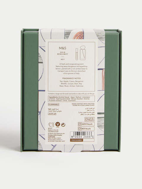 Marks & Spencer Set Of 2 No.7 Wild Bergamot Long Lasting Eau De Parfum - 48 ml