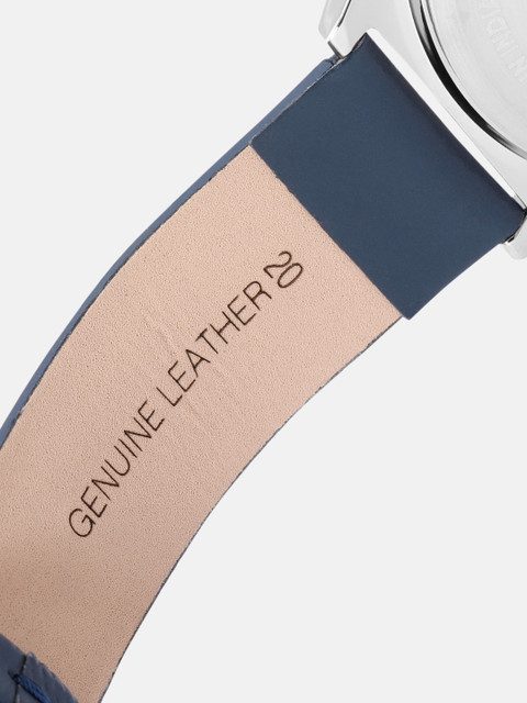 Mast & Harbour Unisex Brass Dial & Leather Straps Analogue Watch