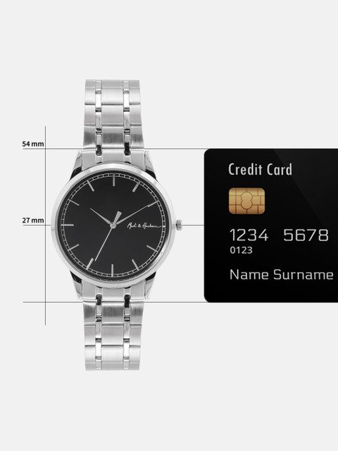 Mast & Harbour Unisex Brass Dial & Stainless Steel Bracelet Style Straps Analogue Watch