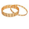 NVR Set Of 4 Gold Plated Cubic Zirconia Stone Studded Bangles