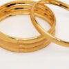 NVR Women Set of 4 Gold-Plated Traditional Bangles