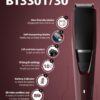 Philips BT3301/30 Series 3000 Beard Trimmer with Lift & Trim Technology - Maroon