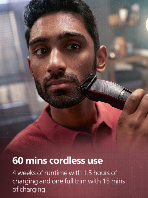 Philips BT3301/30 Series 3000 Beard Trimmer with Lift & Trim Technology - Maroon