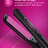 Philips Hair Straightener BHS216/00 with Ceramic Plates - Black & Pink