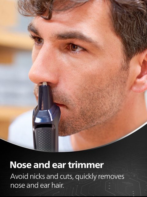 Philips MG3724/30 All-In-One Multigroomer Trimmer for Beard, Nose & Body - Black