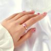 SALTY Cupid's Gem Finger Ring For Women & Girls Jewellery Accessories