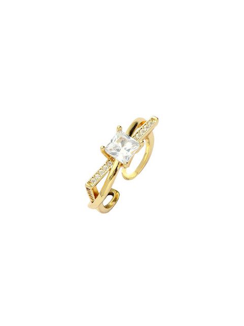 SALTY Forever Radiance Gold Ring For Women & Girls Finger Ring Jewellery Accessories