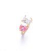 SALTY Mesmerize Toi-et-Moi Golden Ring For Women & Girls Finger Ring Jewellery Accessories