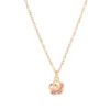 SALTY Stone Studded Stainless Steel Rose Charm Pendant & Chain Jewellery Accessories