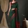 Saree mall Woven Design Zari Silk Blend Taant Sarees