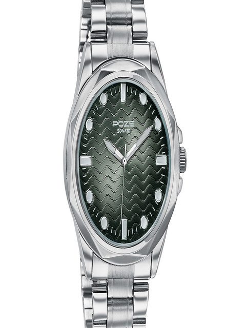 Sonata Poze 7 Analog Green Dial Watch For Men - SP70088SM02W