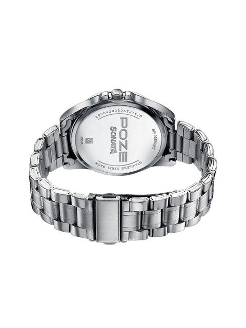 Sonata Poze 7 Analog Green Dial Watch For Men - SP70088SM02W