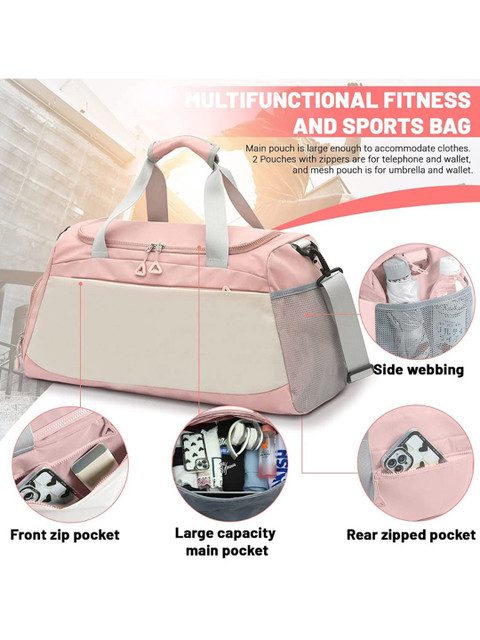 SWISS HORN Unisex Textured Medium Foldable Casual Duffel Bag