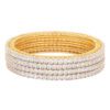 The Pari Set Of 4 Gold-Plated AD-Studded Bangles