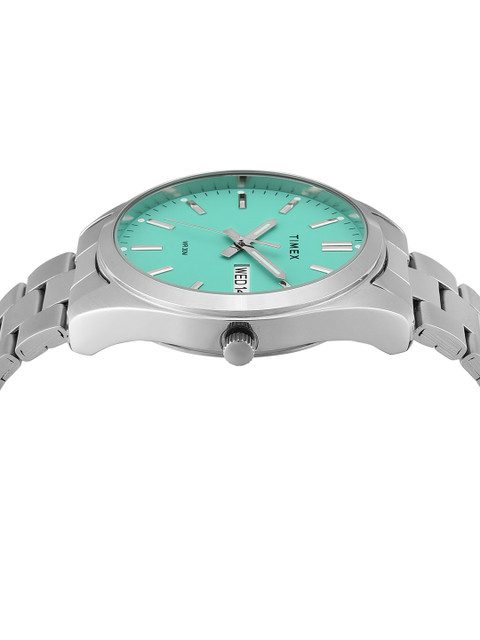 Timex Men Brass Dial & Stainless Steel Bracelet Style Straps Analogue Watch- TWTG10418