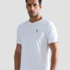 U.S. Polo Assn. Men White Solid V-Neck T-shirt