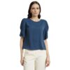 Van Heusen Women's Regular Fit Half Sleeve Round Neck Formal Top