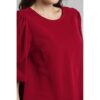 Van Heusen Women's Regular Fit Half Sleeve Round Neck Formal Top