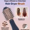VEGA VHSD-04 LitStyle L4 Volumizer Hair Dryer Brush - Blue Gold