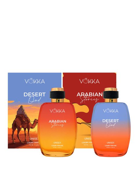 VOKKA Set Of 2 Desert Oud & Arabian Stories Perfume - 100ml Each